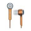 Coby CVE52ORG Jammerz High-Performance Isolation Stereo Earphones, Orange