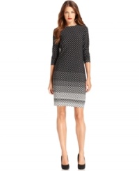 Lots of luxe dots give MICHAEL Michael Kors' petite sheath a shot of optic opulence.