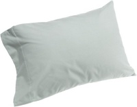 Pinzon Signature 190-Gram Cotton Velvet Flannel King Pillowcase, Set of 2, Sage Green