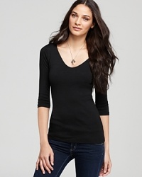 Refresh your casual wardrobe with this Michael Stars top--the solid essential you can mix and match with everything.