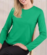 LAT Ladies' Jersey Long-Sleeve Tee , S, AQUA