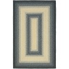 Safavieh Braided Collection BRD311A Black, Grey, and Yellow Braided Area Rug, 4 Feet by 6 Feet (4 Feet x 6 Feet)