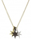 Dogeared Jewels and Gifts Gold Little Bright Stars 3-Wishes Necklace