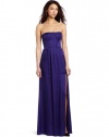 BCBGMAXAZRIA Women's Enyas Strapless Bustier Long Gown, Persian Blue, 2