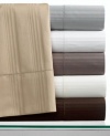 Hotel Collection 600T Stripe Ivory Twin XL Fitted Sheet