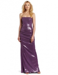 Nicole Miller Women's Strapless Beaded Gown