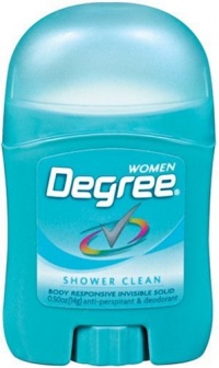 Degree Anti-Perspirant & Deodorant, Invisible Solid, Shower Clean, 0.5 Oz (14 G) (Pack of 36)