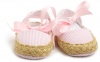 Mud Pie Baby Lil' Chick Seersucker Espadrille Shoes, Pink, 0 - 6 Months