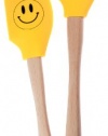 Tovolo Spatulart Silicone Smiley Face Spatulas, Set of 2