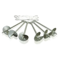 Domain Carport Anchor System, Set of 6 Anchors, Metallic