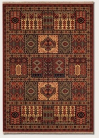 Couristan 7886/1945 Kashimar Antique Nain Burgundy Rug, 6-Feet 6-Inch by 10-Feet 1-Inch