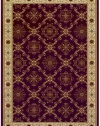 Couristan 6269/1602 Himalaya Royal Sanskrit Persian Red Rug, 6-Feet 6-Inch by 9-Feet 6-Inch