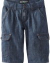 LRG - Kids Boys 2-7 Little Family Operations Cargo Short, Medium Indigo Wash, 4