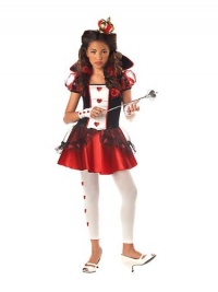 California Costumes Tween Queen Of Hearts Costume,Red/Black/White