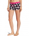 Hello Kitty Juniors Hk Loves Me All Over Printed Sleep Short, Black, Large