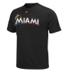 MLB Men's Miami Marlins Official Wordmark Tee by Majestic