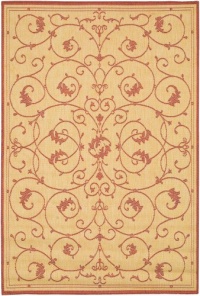 Couristan 1583/1112 Recife Veranda 2-Feet by 3-Feet 7-Inch Rug, Natural and Terra Cotta