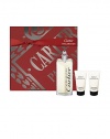 Set includes: Declaration eau de toilette, 3.3 oz.; after shave emulsion, 1 oz. and allover shampoo, 1.6 oz. Made in France. 