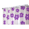 Interdesign Poppy Long Shower Curtain, Purple, 72 Inches X 84 Inches