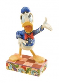 Disney Traditions by Jim Shore 4011751 Donald Duck Personality Pose Figurine 4-1/2-Inch