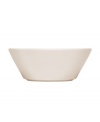 With a minimalist design and unparalleled durability, this Teema bowl makes preparing and serving soup or cereal a cinch. Featuring a sleek profile in timeless white porcelain by Kaj Franck for Iittala.