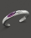 Amethyst set in sculpted sterling silver. By Roberto Coin.