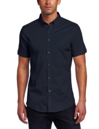 Ben Sherman Men's Basic Short Sleeve Woven Shirt