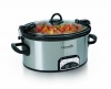 Crock-Pot SCCPVL605-S 6-Quart Programmable Cook & Carry Oval Slow Cooker, Stainless Steel