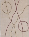 Area Rug 2x3 Rectangle Contemporary Red-Gold Color - Surya Studio Rug from RugPal