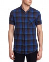 Calvin Klein Jeans Men's Dusky Plaid Short Sleeve Woven