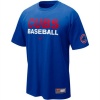 Chicago Cubs Royal Blue MLB Practice T-Shirt by Nike