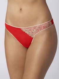 On Gossamer Women's Mesh Hip G-String - 022804, Red Hots, Medium/Large