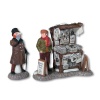 Department 56 Dickens Village London Newspaper Stand Set of 2