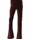 Women's J Brand Velvet Martini Mid-Rise Skinny Flare in Wine