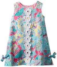 Lilly Pulitzer Girls 2-6x Classic Shift Dress, Multi in the Beginning, 3