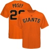 Buster Posey San Francisco Giants Orange Name and Number Jersey T-Shirt