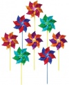 In The Breeze Mylar Pinwheel Spinner, 8-Piece