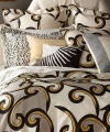 DVF Diane Von Furstenburg Broken Waves Twin Duvet Comforter Cover