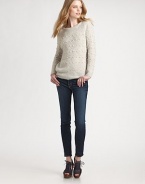 Pearlized beads stud this chic boatneck pullover crafted from a lush alpaca and wool knit.BoatneckDropped shouldersLong sleevesRibbed trimAbout 25 from shoulder to hem40% alpaca/40% wool/20% nylonDry cleanImportedModel shown is 5'10 (177cm) wearing US size 4.