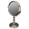 Floxite Fl-15v 15xtra Strong 15x / 1x Supervision Vanity Mirror, Brushed Nickel