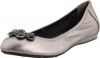 Cole Haan Women's Air Tali Closed-Toe Ballet Flat,Gunsmoke Metallic,8 B US