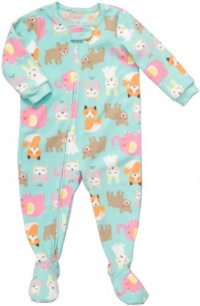 Carter's Baby Girls One-piece Polyester Micro Fleece Daydreaming Animals Footed Blanket Sleeper Pajamas (12 Months)