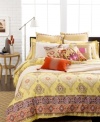 The Colorful Kilim sham transforms your bed into a modern work of art with an understated landscape featuring a border of abstract designs. Zipper Closure.