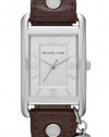 Michael Kors Taylor Silver Dial Brown Leather Ladies Watch MK2262