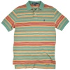 Polo Ralph Lauren Mens Classic-fit Muted Stripe Polo Shirt, Pale Carribean Multi (Large)