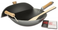 Joyce Chen 21-9972, Classic Series 4-Piece Carbon-Steel Wok Set