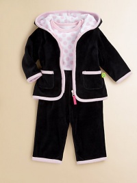 The baby equivalent of a couture suit, in smart colors