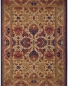 Couristan 2715/0705 Anatolia Royal Plume 5-Feet 3-Inch by 7-Feet 6-Inch Rug, Navy and Port Wine