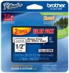 Brother Laminated Black On White Tape 2Pack (TZe2312PK)