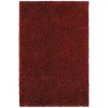 Townhouse Rugs Trendy Ruby Red 5-Feet by 8-Feet Shag Rug